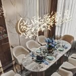 Custom Linear Bubble Glass Tube Ceiling Chandelier