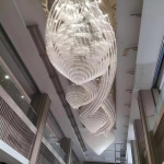Spiral Waterfall Crystal Chandelier
