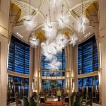 Luxury Dandelion-Shaped Glass Chandelier for Hospitality Venues