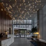 Luxury Organic Glass Bubble Chandelier for Hospitality Venues