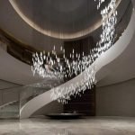 Custom Water Drop Glass Chandelier for Hotel Lobbies & Atriums