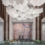 Luxury Flowing Fabric-Inspired Crystal Chandelier for Hospitality Venues