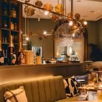 Luxury Tinted Glass Globe Linear Chandelier for Hospitality