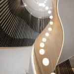 Luxury Milky White Globe Chandelier for High-Ceiling Private Home Stairs